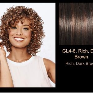 Dark Brown Curly Wig